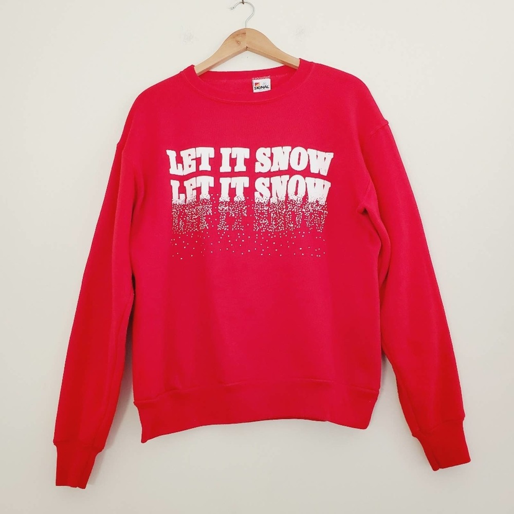 Signal Christmas Sweater Tops Long  sleeves Small
